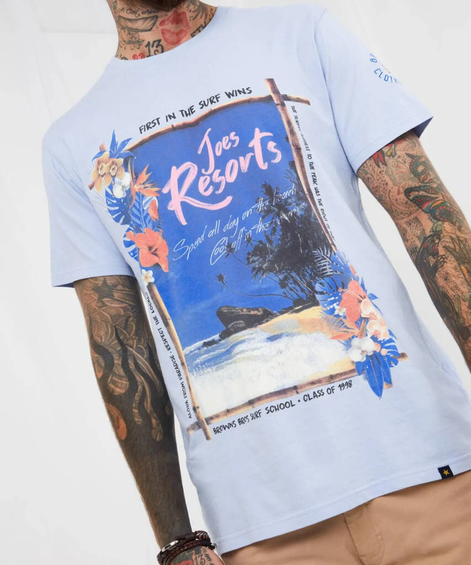 first_in_tee_4.webp Sale Tops & T-Shirts | Men,s Joe Browns First in Tee Blue