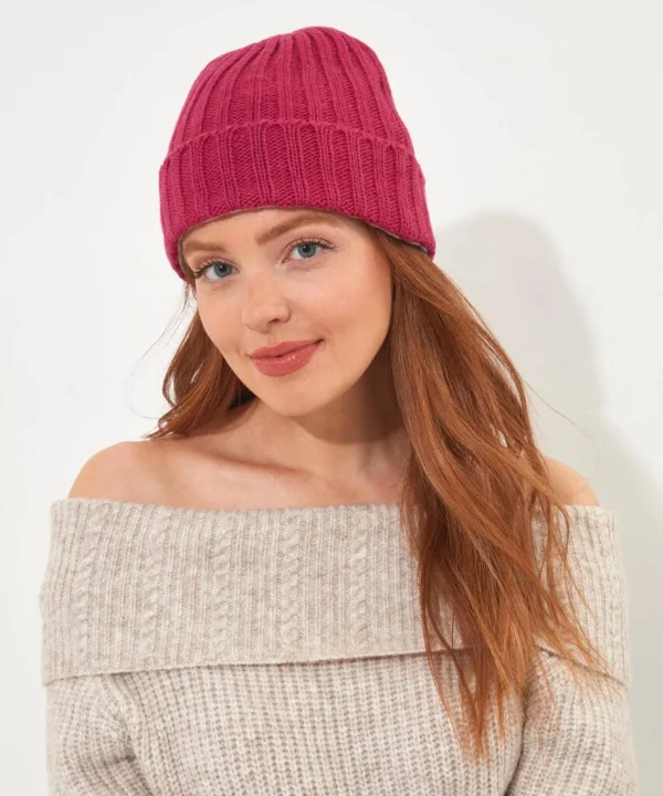 Gifts | Accessories & Jewellery | Sale Accessories & Jewellery | Women's | Women's | Women's Joe Browns Fleece Lined Wool Beanie Magenta