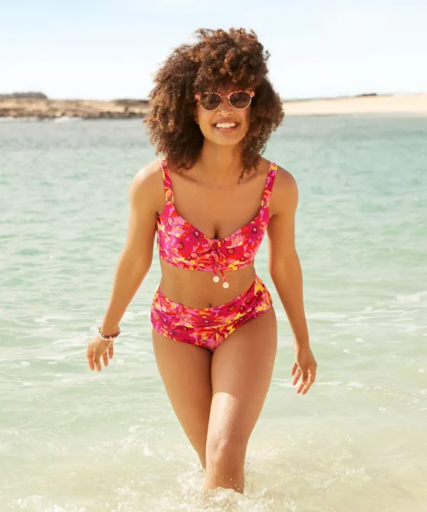 Sale Swimwear | Women's Joe Browns Floral Festival Retro Brief Pink Multi