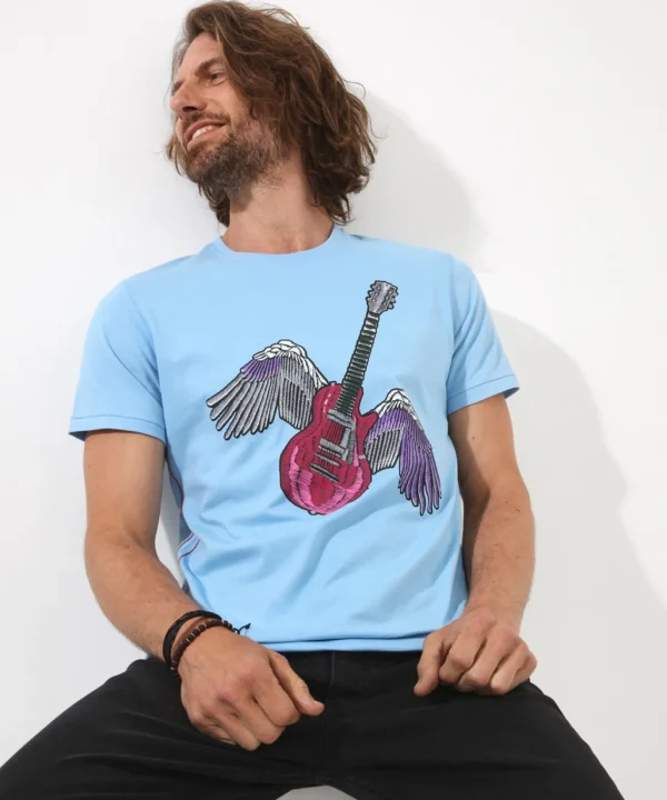 Shop Men's Collection | Graphic T-Shirts | Tops & T-Shirts | Sale Tops & T-Shirts | Top Picks | Top Picks | Men,s | Men,s Joe Browns Flying High Tee Pale Blue