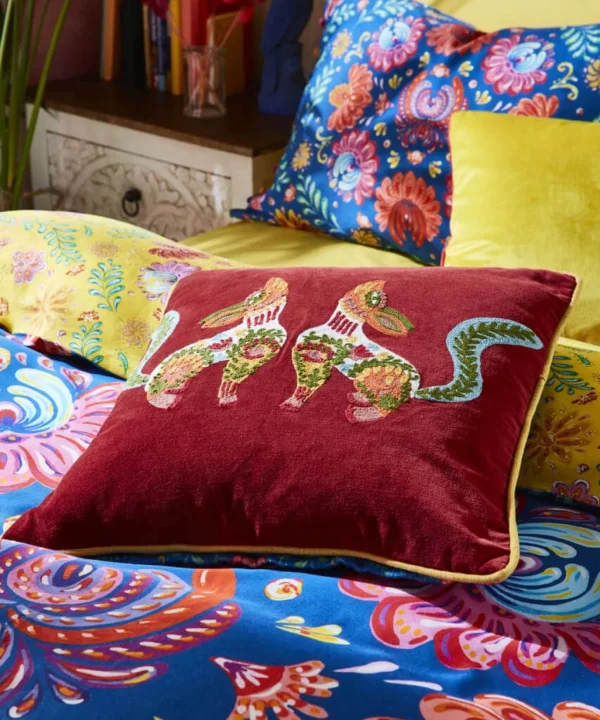 Nature Décor | Animal Décor | Cushions & Throws | Sale Cushions & Throws | Home | Home | Home | Home Joe Browns Folk Fox Crewel Work Cushion Multi