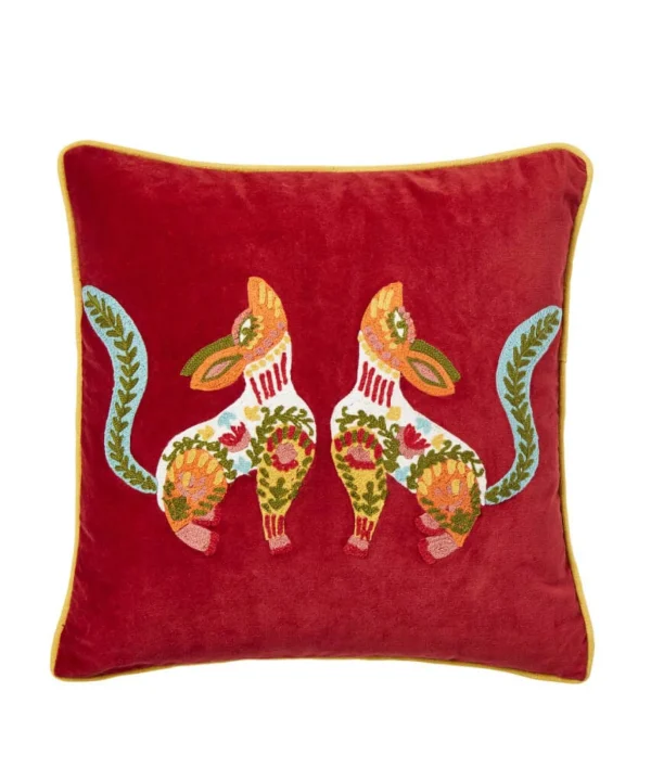 Nature Décor | Animal Décor | Cushions & Throws | Sale Cushions & Throws | Home | Home | Home | Home Joe Browns Folk Fox Crewel Work Cushion Multi