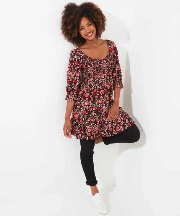 Shop Women's Collection | Tops, Tunics & Blouses | Sale Tops, Tunics & Blouses | Top Picks | Women's | Women's Joe Browns Folky Floral Tunic Dress Multi