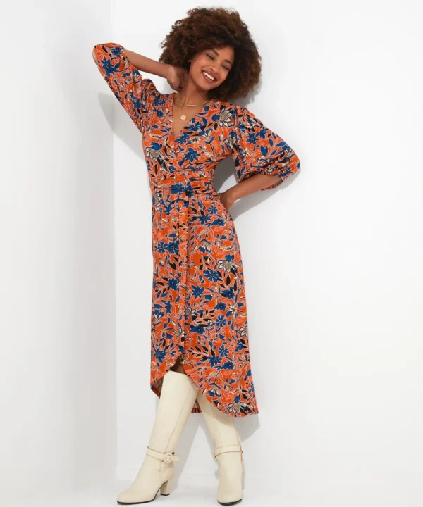 Shop Women's Collection | Midi Dresses | Dresses | Sale Dresses | Top Picks | Top Picks | Women's | Women's Joe Browns Freda Jersey Dress Multi / Pink / Navy