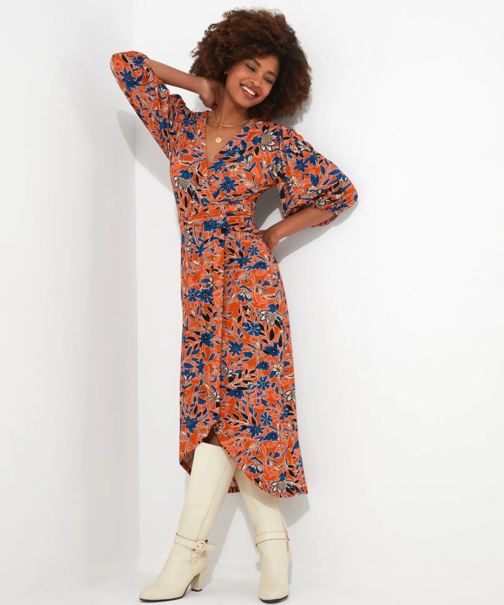 freda_jersey_dress_0.webp Shop Women's Collection | Midi Dresses | Dresses | Sale Dresses | Top Picks | Top Picks | Women's | Women's Joe Browns Freda Jersey Dress Multi / Pink / Navy