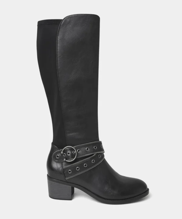 Knee High Boots | Boots & Shoes | Sale Boots & Shoes | Top Picks | Women's | Women's Joe Browns Free Rebel Zip Detail Boots Black