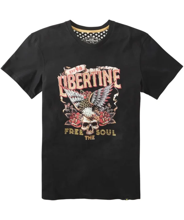 Shop Men's Collection | Graphic T-Shirts | Tops & T-Shirts | Sale Tops & T-Shirts | Top Picks | Top Picks | Men，s | Men，s Joe Browns Free Soul Tee Black