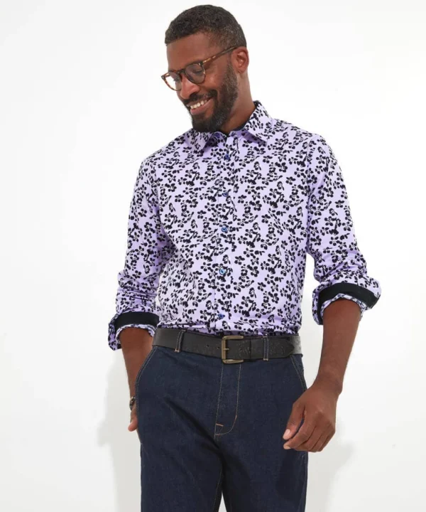 Shop Men's Collection | Funky Shirts | Men's Partywear | Shirts | Top Picks | Top Picks | Top Picks | Men，s Joe Browns Fresh Winter Floral Shirt Lilac