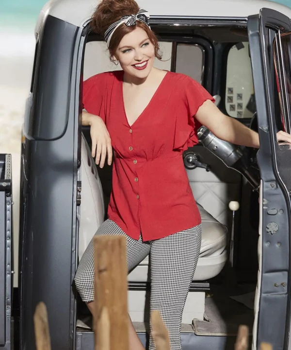 Sale Tops, Tunics & Blouses | Women's Joe Browns Frill Sleeve Blouse Red