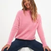 Shop Women's Collection | Cardigans & Coatigans | Sale Knitwear & Jumpers | Top Picks | Top Picks | Women's Joe Browns Fun and Fluffy High Neck Jumper Pink