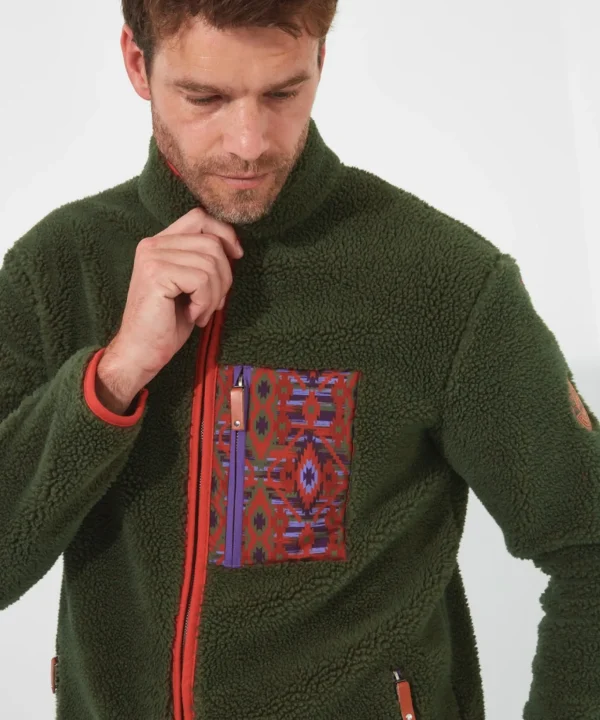 Shop Men's Collection | Hoodies & Sweatshirts | Layering Essentials | Tops & T-Shirts | Sale Hoodies & Sweatshirts | Sale Tops & T-Shirts | Top Picks | Men，s | Men，s | Men，s | Men，s | Men，s Joe Browns Funky Fleece Zip Through Olive