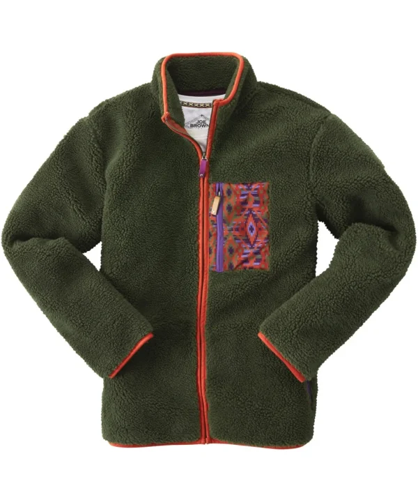 Shop Men's Collection | Hoodies & Sweatshirts | Layering Essentials | Tops & T-Shirts | Sale Hoodies & Sweatshirts | Sale Tops & T-Shirts | Top Picks | Men，s | Men，s | Men，s | Men，s | Men，s Joe Browns Funky Fleece Zip Through Olive