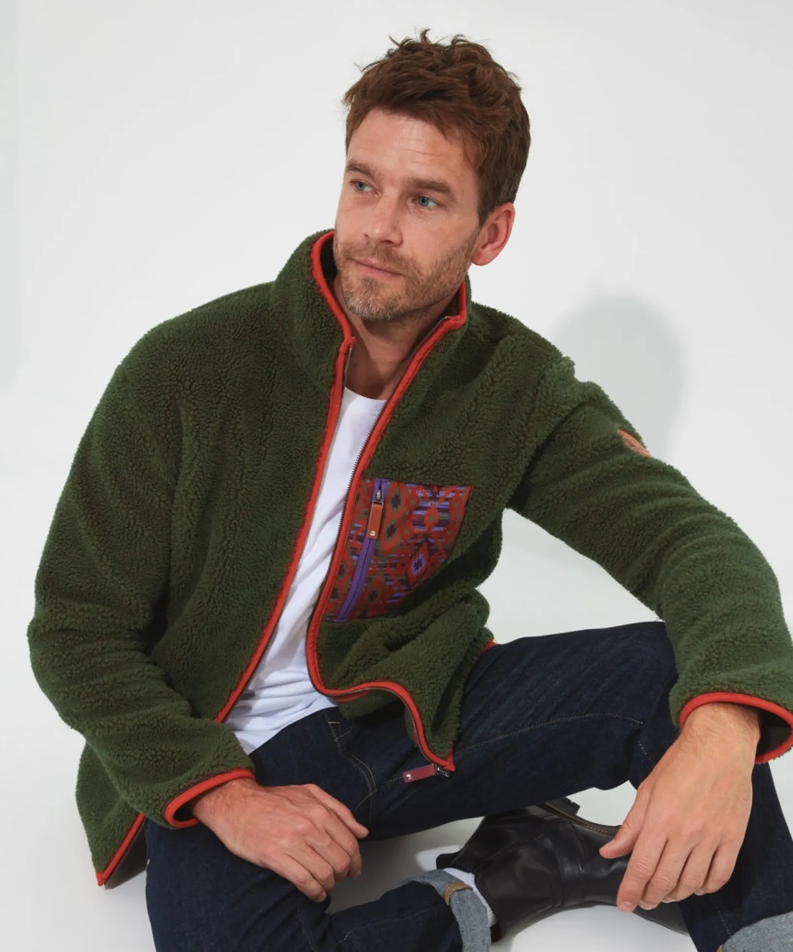 funky_fleece_zip_through_3.webp Shop Men's Collection | Hoodies & Sweatshirts | Layering Essentials | Tops & T-Shirts | Sale Hoodies & Sweatshirts | Sale Tops & T-Shirts | Top Picks | Men,s | Men,s | Men,s | Men,s | Men,s Joe Browns Funky Fleece Zip Through Olive
