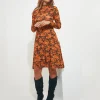 Shop Women's Collection | Dresses | Sale Dresses | Top Picks | Women's | Women's Joe Browns Funky Floral Dress Orange