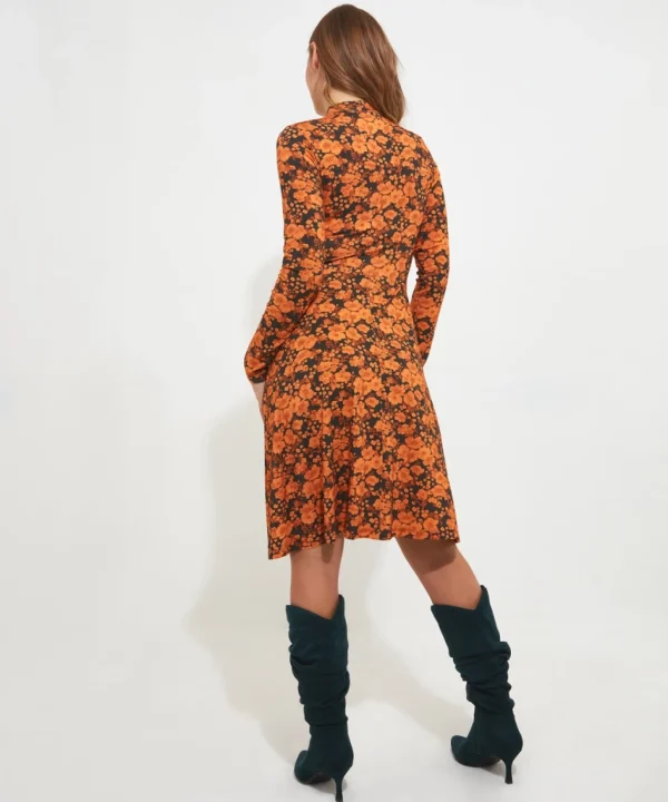 Shop Women's Collection | Dresses | Sale Dresses | Top Picks | Women's | Women's Joe Browns Funky Floral Dress Orange