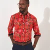 Shop Men's Collection | Funky Shirts | Men's Partywear | Shirts | Top Picks | Top Picks | Top Picks | Men,s Joe Browns Funky Floral Shirt Red