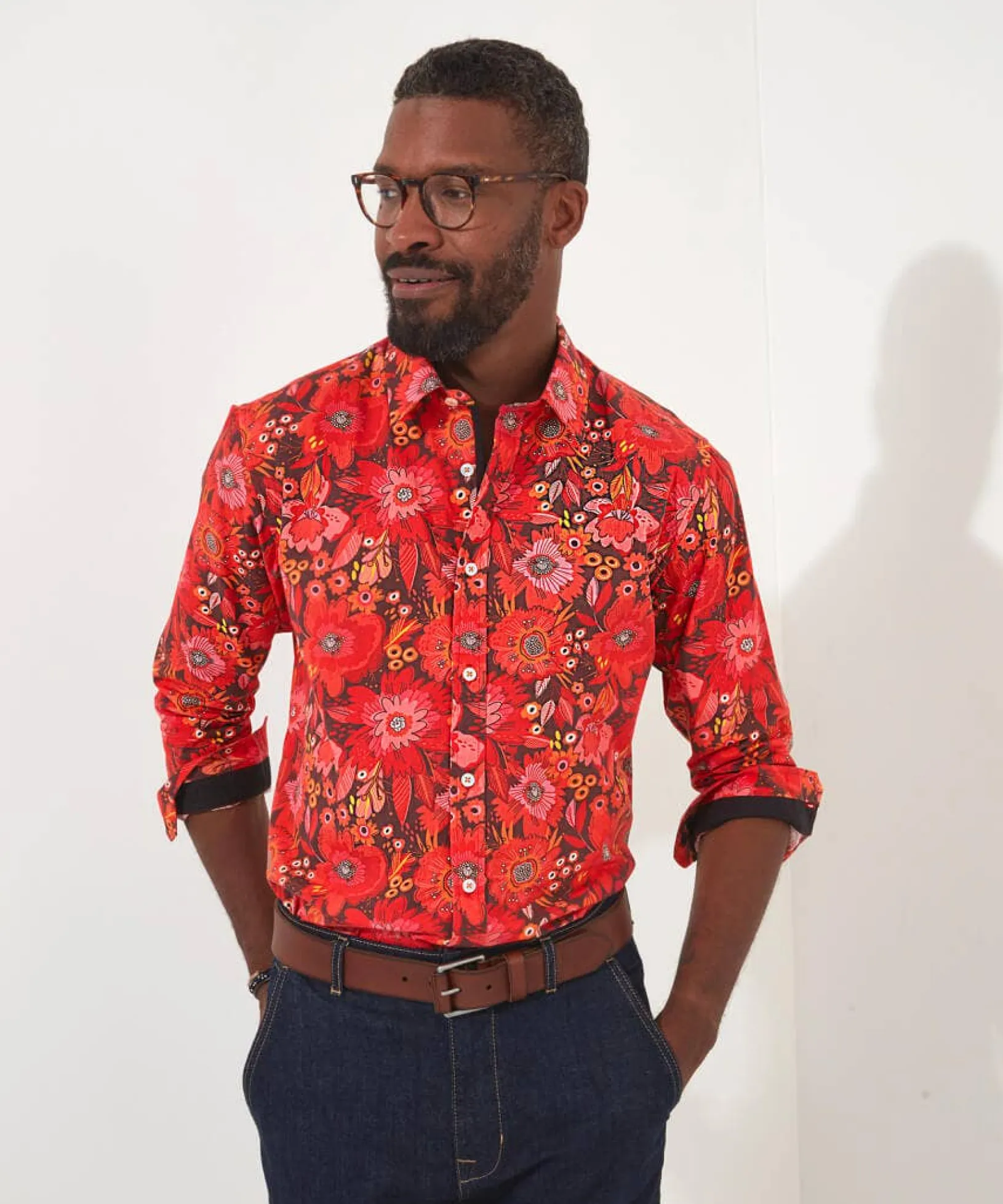 funky_floral_shirt_0.webp Shop Men's Collection | Funky Shirts | Men's Partywear | Shirts | Top Picks | Top Picks | Top Picks | Men,s Joe Browns Funky Floral Shirt Red