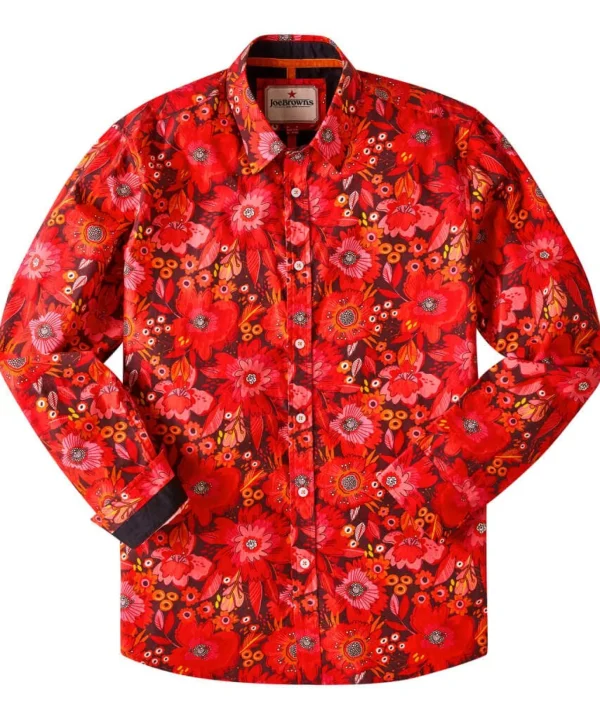 Shop Men's Collection | Funky Shirts | Men's Partywear | Shirts | Top Picks | Top Picks | Top Picks | Men，s Joe Browns Funky Floral Shirt Red