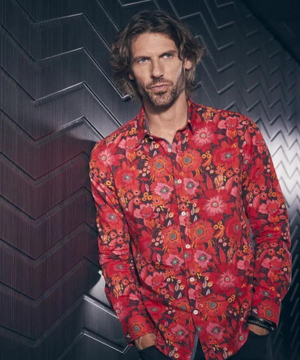 Shop Men's Collection | Funky Shirts | Men's Partywear | Shirts | Top Picks | Top Picks | Top Picks | Men,s Joe Browns Funky Floral Shirt Red