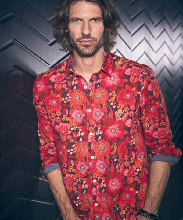 Shop Men's Collection | Funky Shirts | Men's Partywear | Shirts | Top Picks | Top Picks | Top Picks | Men,s Joe Browns Funky Floral Shirt Red