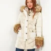 Shop Women's Collection | Coats & Jackets | Top Picks | Women's Joe Browns Fur Trim Puffa Coat Cream