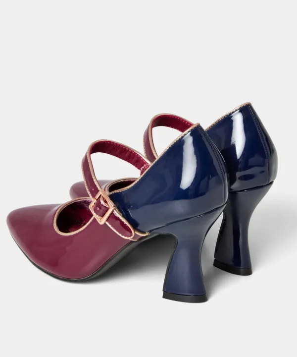 Party Footwear | Boots & Shoes | Sale Boots & Shoes | Top Picks | Women's | Women's Joe Browns Game Changer Patent Shoes Claret/Navy