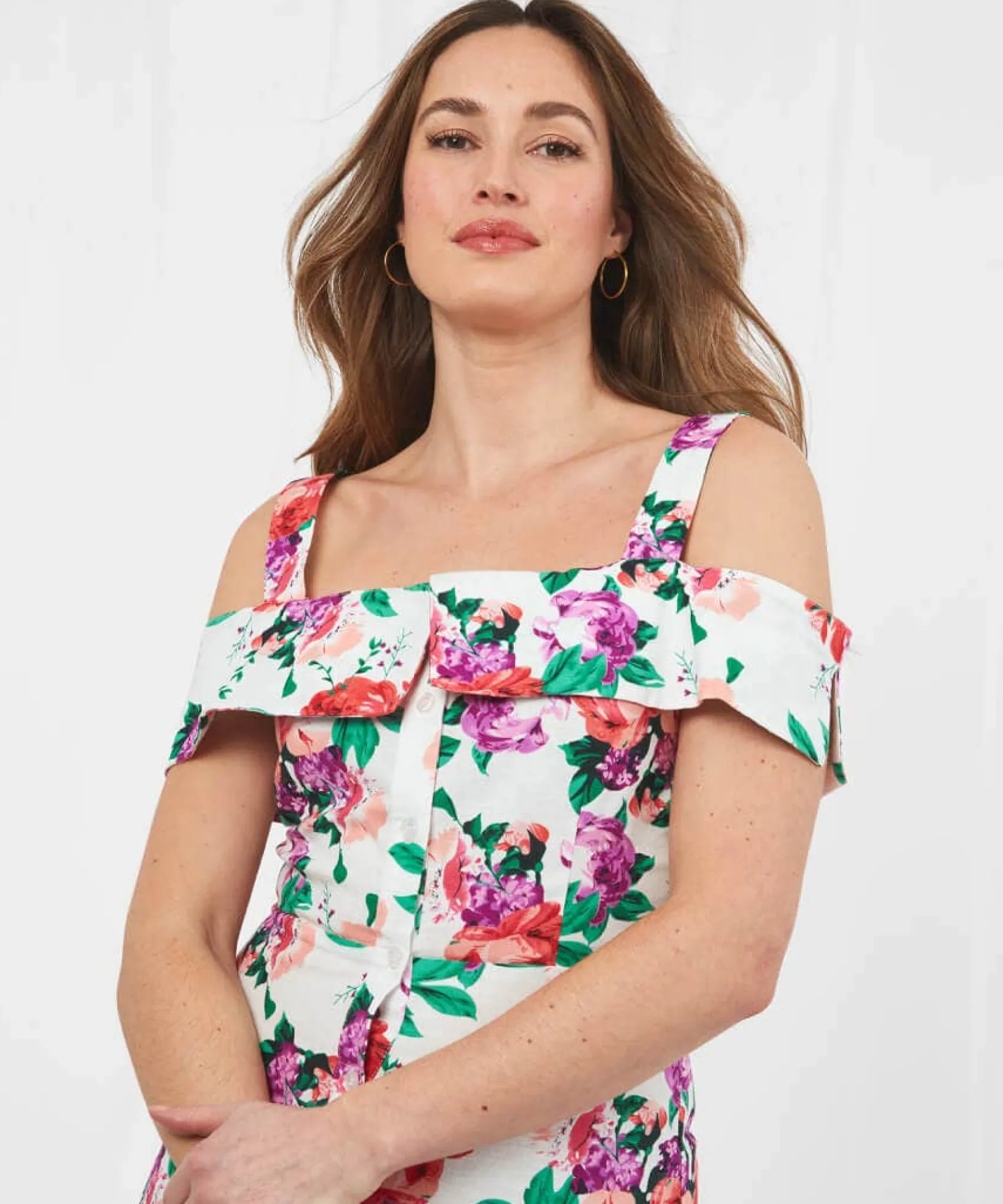 garden_party_floral_dress_4.webp Sale Dresses | Women's Joe Browns Garden Party Floral Dress Multi
