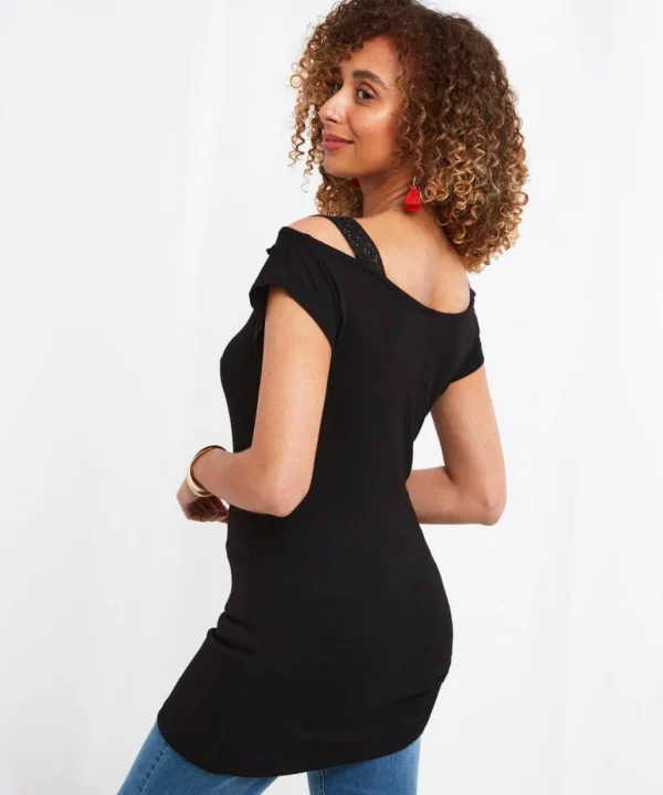 Sale Tops, Tunics & Blouses | Women's Joe Browns Geo Giraffe Graphic Top Black