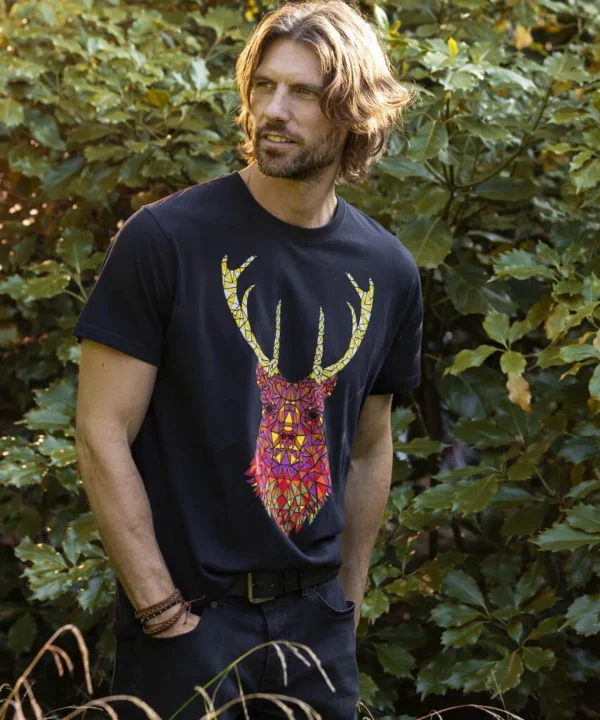 Shop Men's Collection | Graphic T-Shirts | Gifts | Tops & T-Shirts | Sale Tops & T-Shirts | Top Picks | Top Picks | Men，s | Men，s | Men，s Joe Browns Geo Stag Tee Black