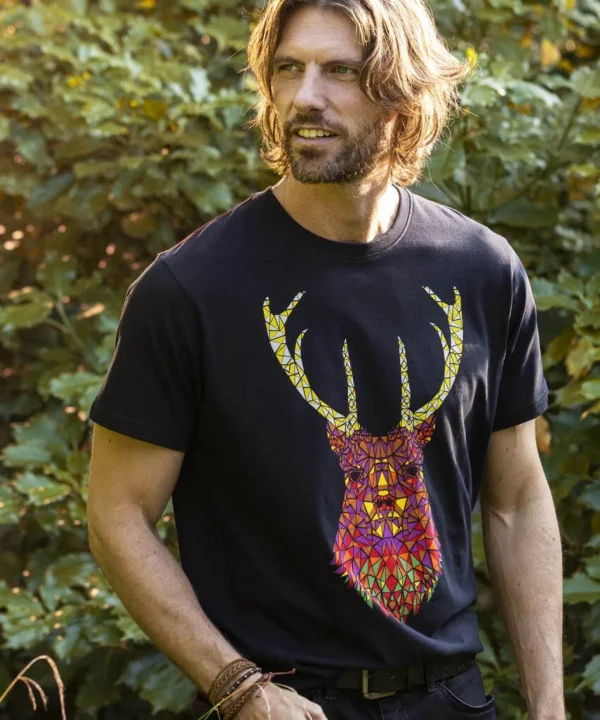 Shop Men's Collection | Graphic T-Shirts | Gifts | Tops & T-Shirts | Sale Tops & T-Shirts | Top Picks | Top Picks | Men，s | Men，s | Men，s Joe Browns Geo Stag Tee Black