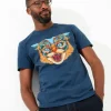Shop Men's Collection | Graphic T-Shirts | Tops & T-Shirts | Sale Tops & T-Shirts | Top Picks | Top Picks | Men，s | Men，s Joe Browns Geo Wildcat Tee Blue