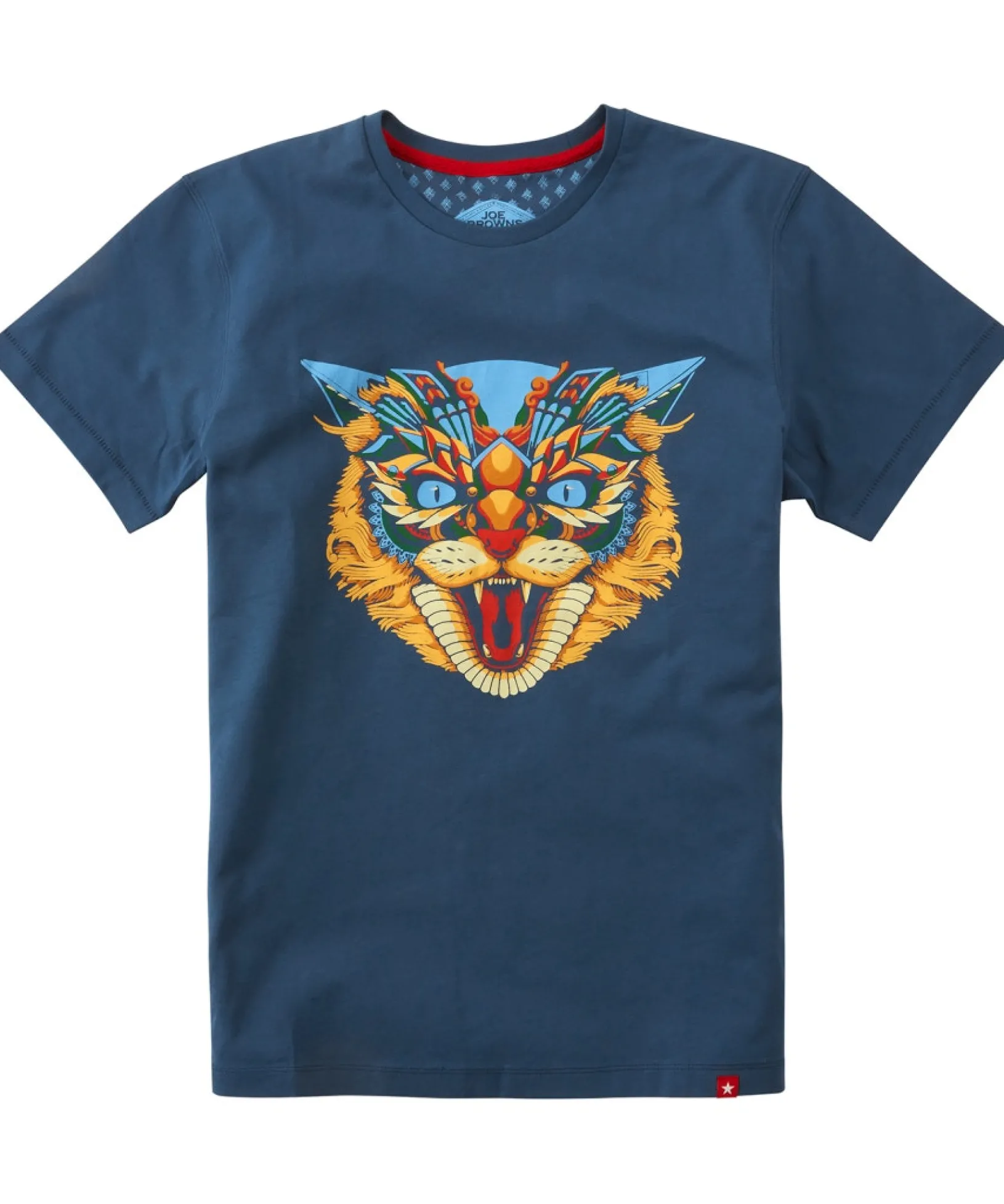geo_wildcat_tee_1.webp Shop Men's Collection | Graphic T-Shirts | Tops & T-Shirts | Sale Tops & T-Shirts | Top Picks | Top Picks | Men,s | Men,s Joe Browns Geo Wildcat Tee Blue