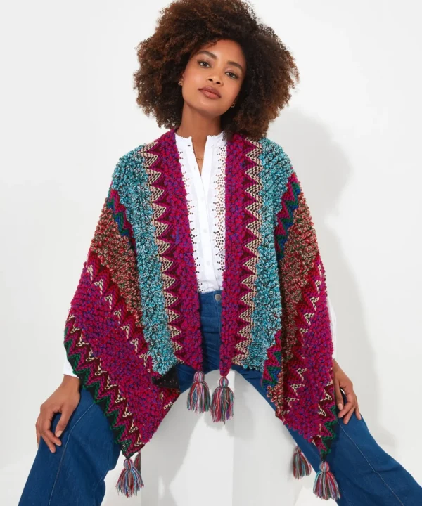Cardigans & Coatigans | Accessories & Jewellery | Sale Accessories & Jewellery | Top Picks | Women's | Women's Joe Browns Get Close Tassel Wrap Multi