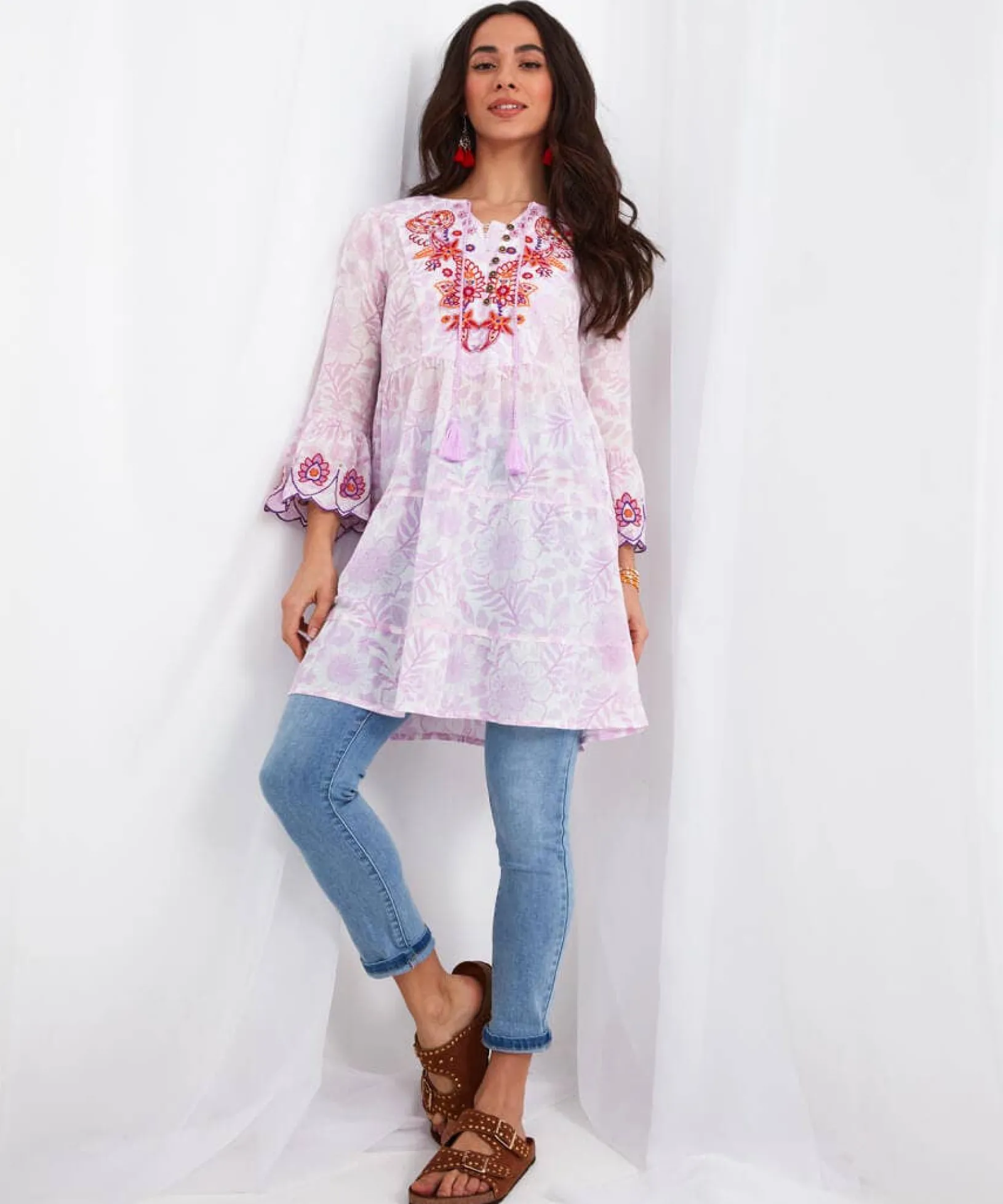 great_times_tunic_3.webp Sale Tops, Tunics & Blouses | Women's Joe Browns Great Times Tunic Multi