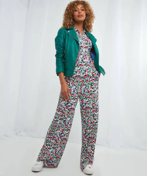 Sale Leather Jackets | Sale Coats & Jacket | Women's | Women's Joe Browns Green With Envy Leather Jacket Green / Damson