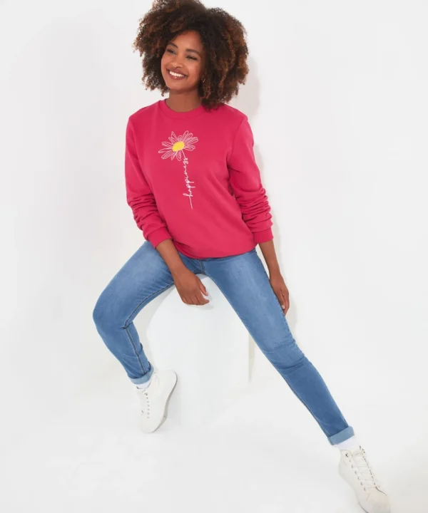 Tops, Tunics & Blouses | Sale Tops, Tunics & Blouses | Women's | Women's Joe Browns Happy Times Sweatshirt Magenta