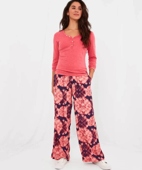 Sale Pyjamas & Loungewear | Sale Tops, Tunics & Blouses | Women's | Women's Joe Browns Heavenly Henley Pink