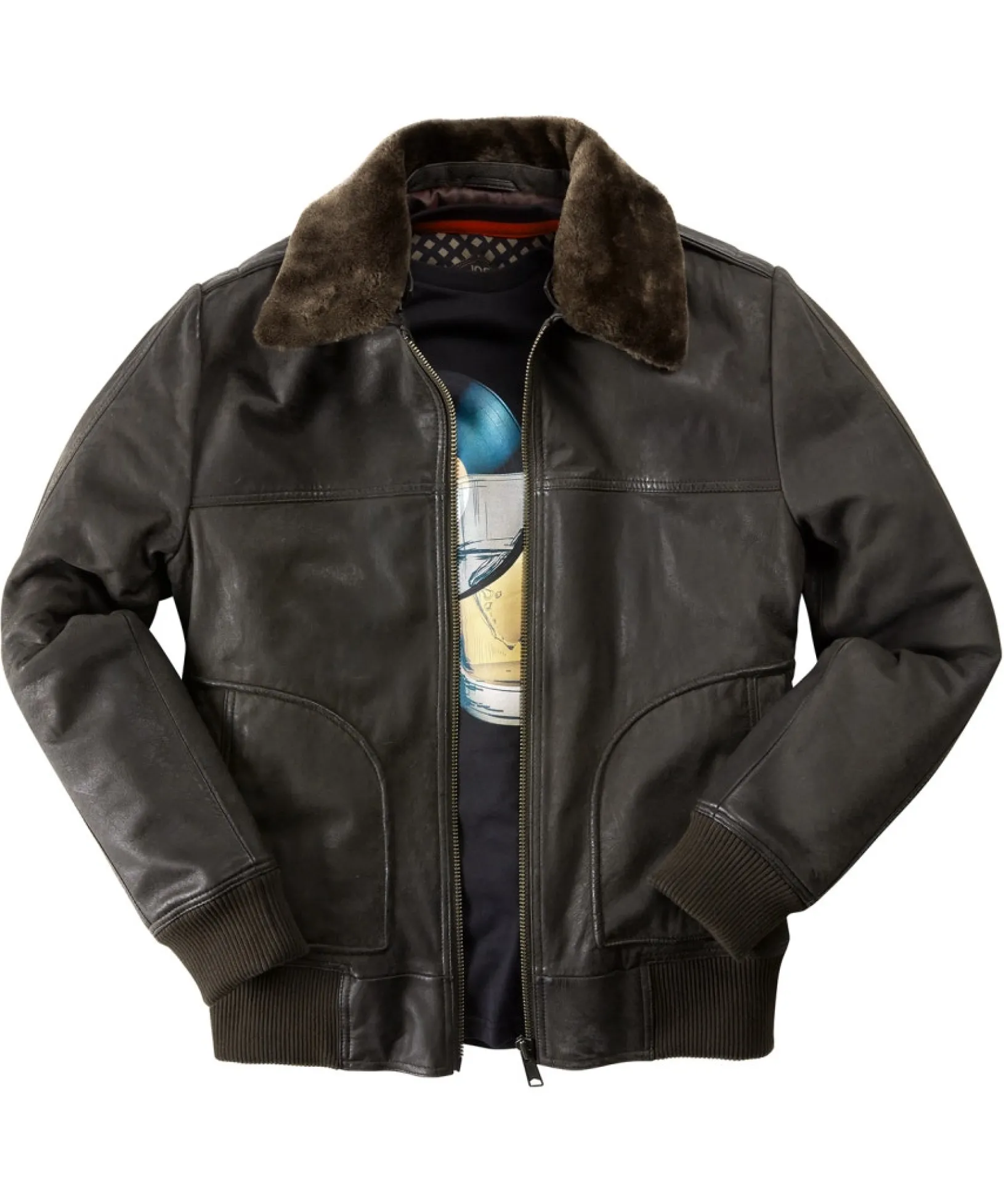 high_life_leather_jacket_1.webp Shop Men's Collection | Leather Jackets | Top Picks | Men,s Joe Browns High Life Leather Jacket Brown
