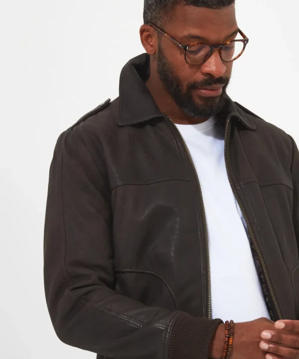 Shop Men's Collection | Leather Jackets | Top Picks | Men,s Joe Browns High Life Leather Jacket Brown