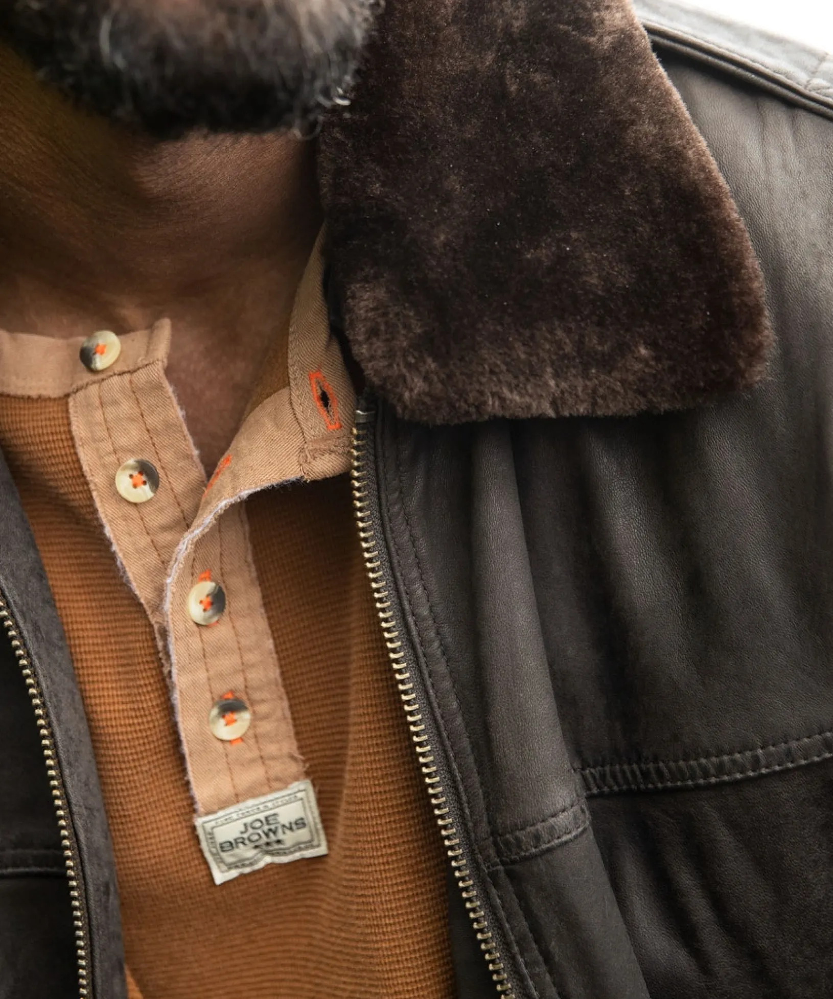high_life_leather_jacket_6.webp Shop Men's Collection | Leather Jackets | Top Picks | Men,s Joe Browns High Life Leather Jacket Brown