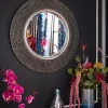Mirrors | Home Accessories | Home | Home Joe Browns History Clash Round Dimple Mirror Brass