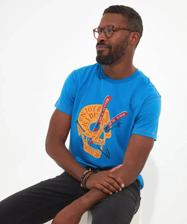 Shop Men's Collection | Graphic T-Shirts | Tops & T-Shirts | Sale Tops & T-Shirts | Top Picks | Top Picks | Men，s | Men，s Joe Browns Hit The Slopes Tee Blue