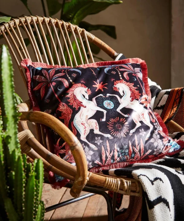 Living Room | Bedroom | Endless Sunsets | Nature Décor | Animal Décor | Cushions & Throws | Home | Home | Home | Home | Home | Home Joe Browns Hypnotic Horses Reversible Cushion Multi