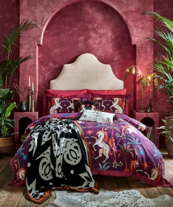 Bedroom | Endless Sunsets | Nature Décor | Animal Décor | Bedding | Home | Home | Home | Home | Home Joe Browns Hypnotic Horses Reversible Bed Set Aubergine
