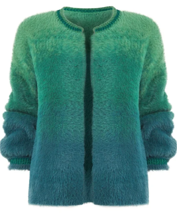 Shop Women's Collection | Gifts | Cardigans & Coatigans | Top Picks | Women's | Top Picks Joe Browns Ibiza Fluffy Knit Cardigan Green