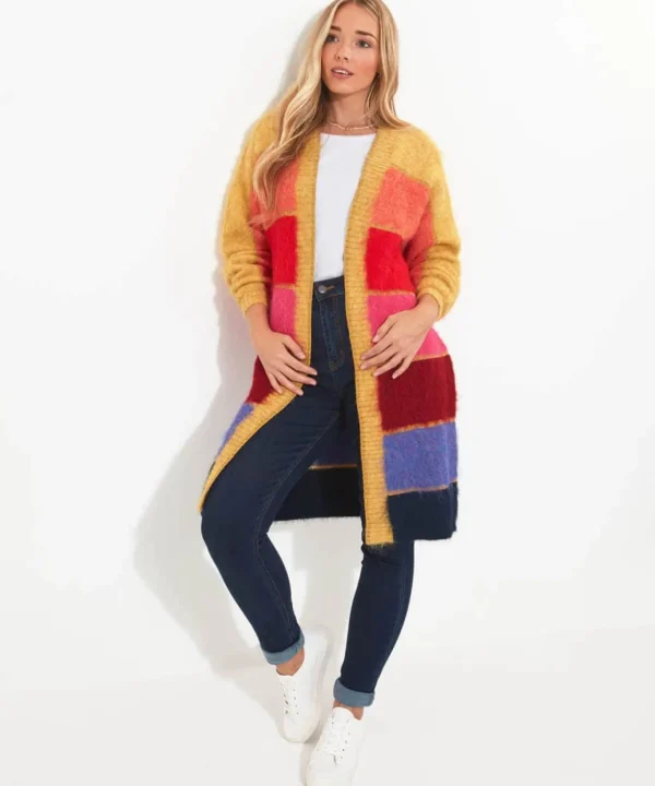 Gifts | Cardigans & Coatigans | Women's | Top Picks Joe Browns Ibiza colour Stripe Cardigan Multi