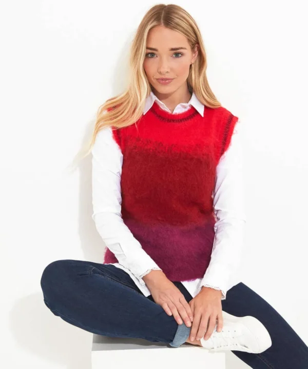 Gifts | Cardigans & Coatigans | Women's | Top Picks Joe Browns Ibiza Ombre Tank Top Red