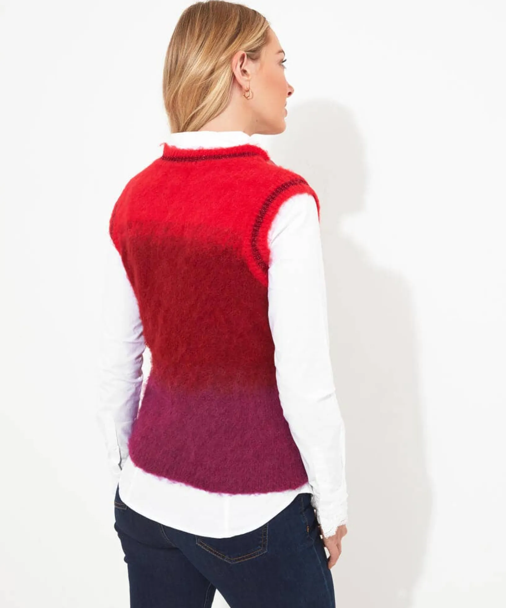 ibiza_ombre_tank_top_3.webp Gifts | Cardigans & Coatigans | Women's | Top Picks Joe Browns Ibiza Ombre Tank Top Red