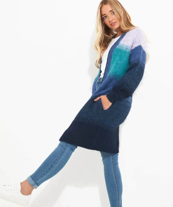 Gifts | Cardigans & Coatigans | Women's | Top Picks Joe Browns Ibiza Ombre Tie Waist Cardigan Blue