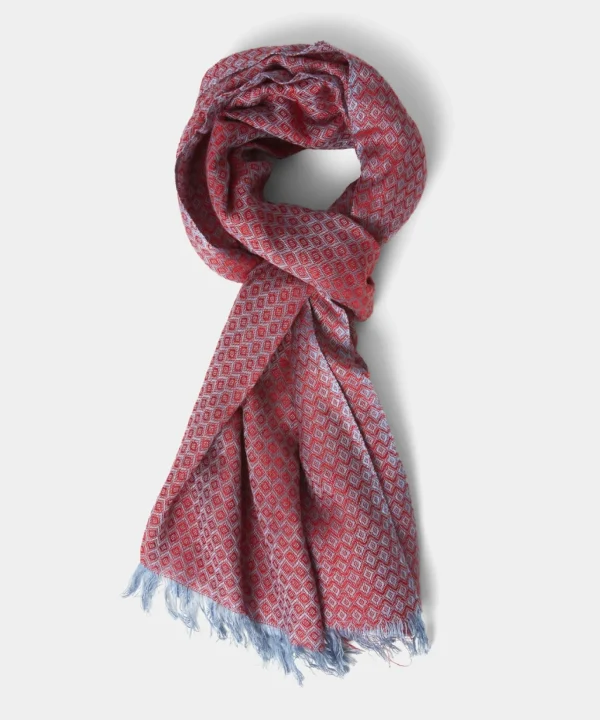 Accessories | Men，s Joe Browns Icon Two Tone Scarf Red/Blue